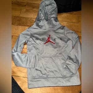 Nike Gray Hoodie with White Accents